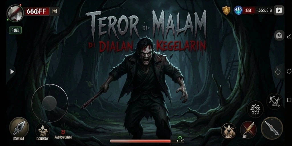 Tangkap momen seram dalam gameplay <strong>666FF</strong> yang mencekam.