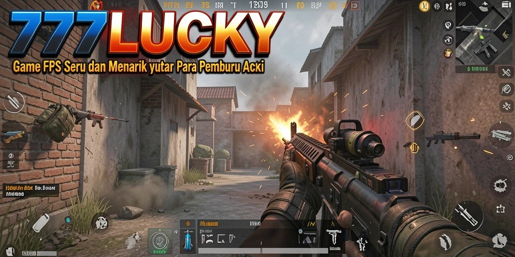 Gameplay intens dalam aksi tembak-menembak FPS.