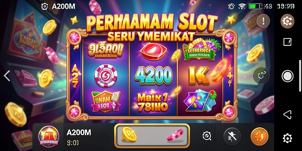 Tampilan gameplay A200M yang berwarna dan menarik.