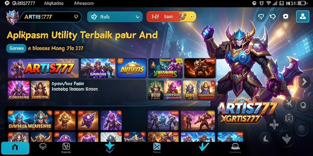 Tampilan antarmuka ARTIS777 yang menarik dan fungsional.