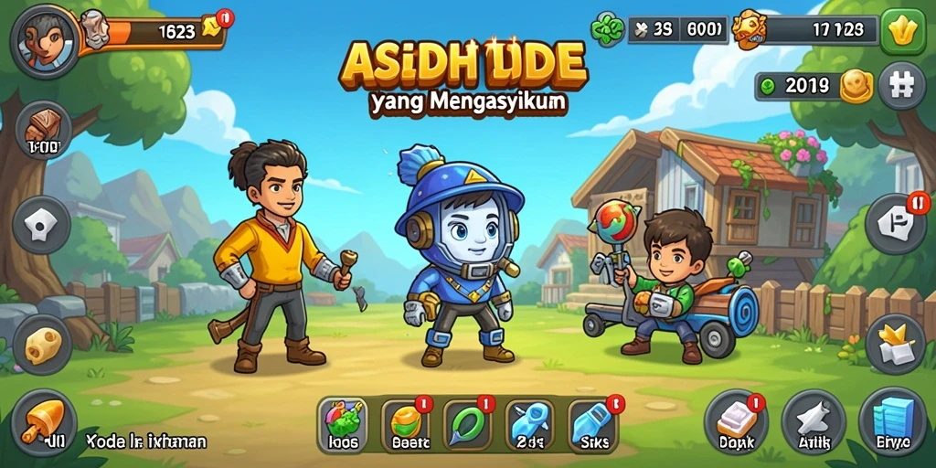 Tampilan menarik dari gameplay idle ASD123 yang mengasyikkan.