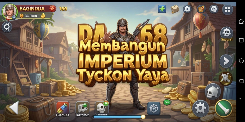 Tampilan gameplay menegangkan dalam BAGINDA168 saat membangun bisnis.