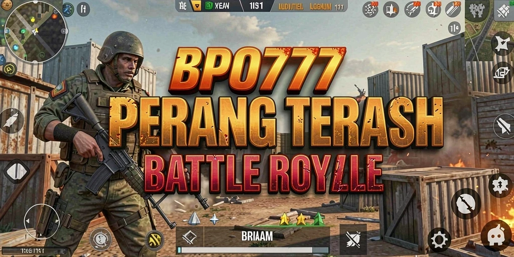 Tangkapan layar gameplay BPO777 yang menegangkan di arena Battle Royale.