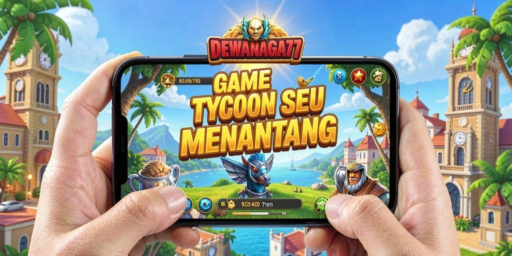 Gameplay DEWANAGA77 menampilkan manajemen bisnis yang seru dan interaktif.