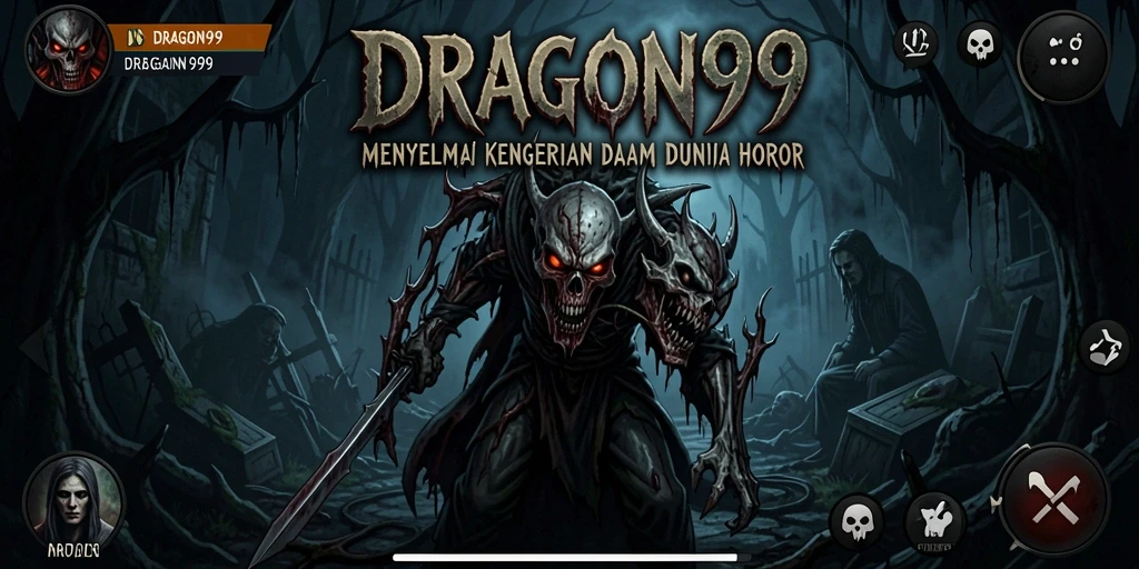 Tangkapan layar gameplay menegangkan di DRAGON99 yang menghadirkan suasana horor yang mencekam.