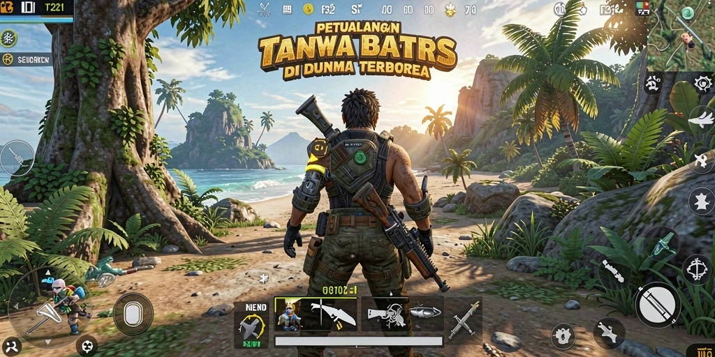 Tampilan gameplay yang mendebarkan di dunia terbuka F32.