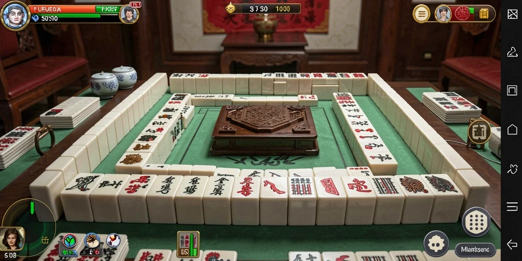 Tampilan gameplay menarik dari FO8 yang penuh tantangan Mahjong.