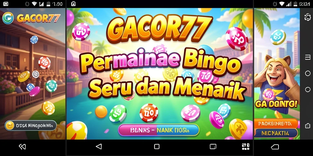 Tampilan gameplay menarik dari GACOR77 dalam permainan Bingo.