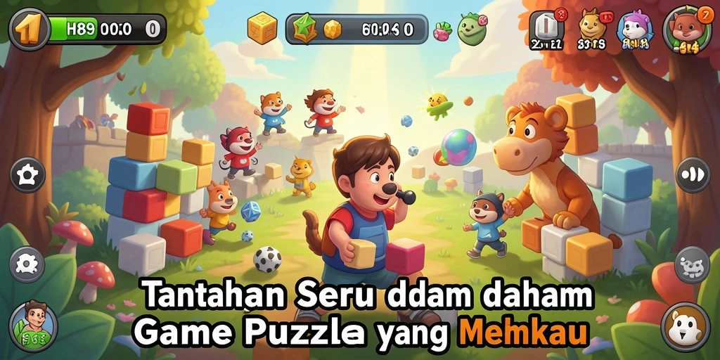 Tampilkan gameplay seru dan tantangan puzzle menarik H89.