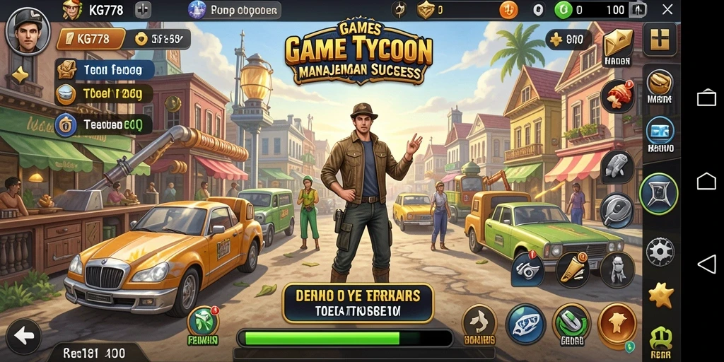 Tampilan gameplay KG778 yang menarik dan interaktif dalam dunia Tycoon.
