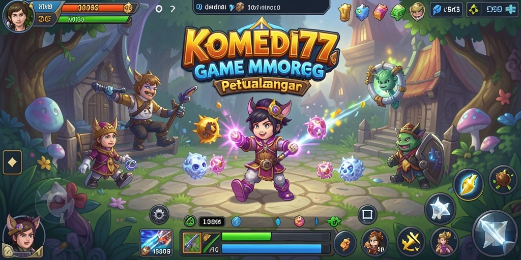 Tampilan gameplay menarik dari KOMEDI77 yang penuh aksi.