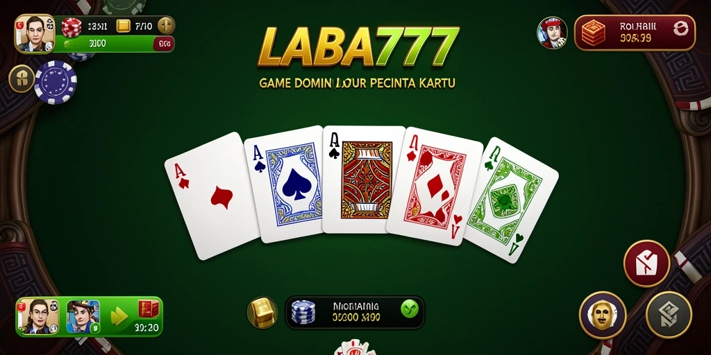 Tampilan gameplay seru dalam LABA777, menampilkan aksi permainan Domino.