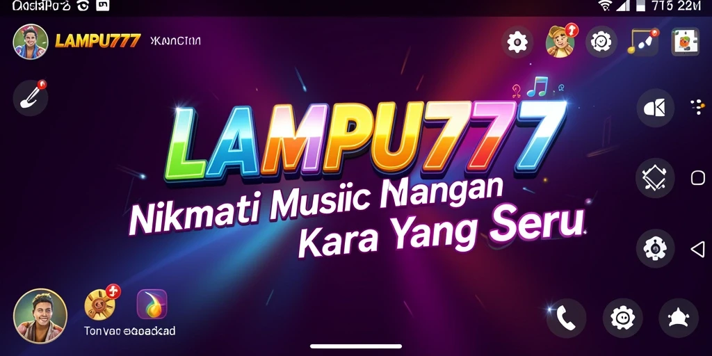 Tampilan gameplay LAMPU777 dengan fitur musik yang interaktif.