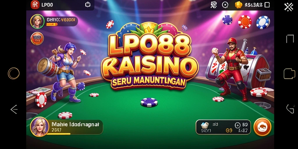 Tampilan antarmuka menarik saat bermain game Kasino di LPO88.