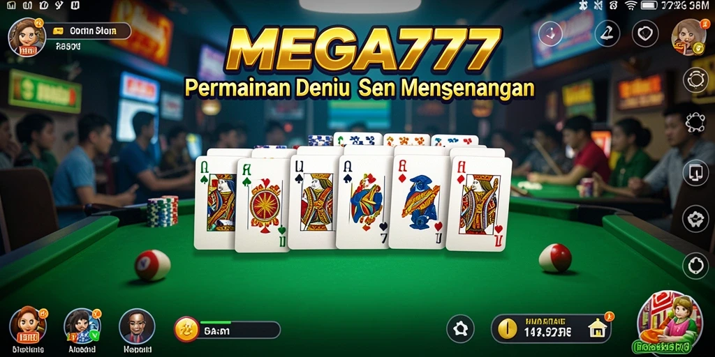 Tampilan gameplay menarik dalam MEGA777 yang penuh warna.