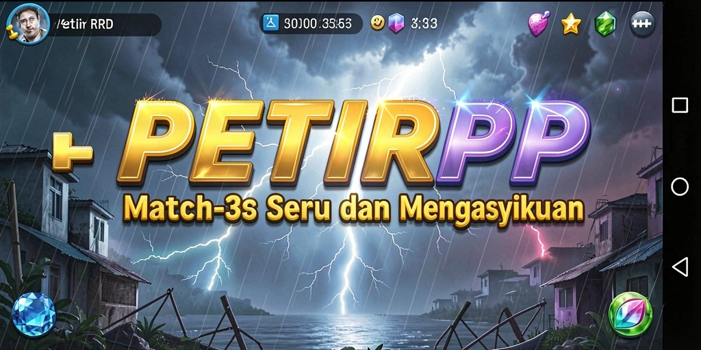 Tampilan gameplay <strong>PETIRRP</strong> yang penuh warna dan menyenangkan.