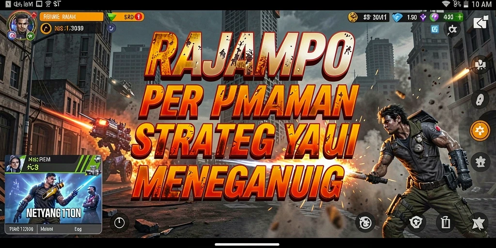 Tampilan gameplay RAJAMPO yang menarik dan strategis.