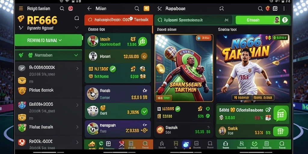 Tampilan gameplay menarik dari aplikasi Sportsbook RR666.