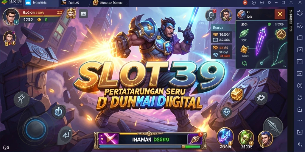 Tangkapan layar gameplay SLOT39 menampilkan aksi pertarungan yang dinamis.