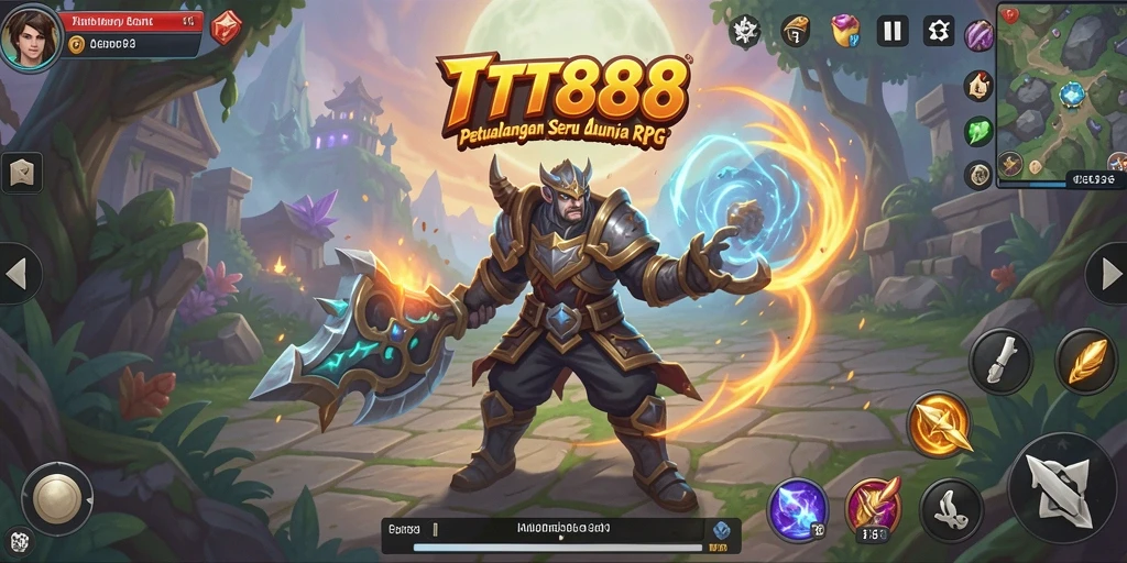 Tampilan gameplay RPG TTT888 yang mendebarkan dan penuh aksi.