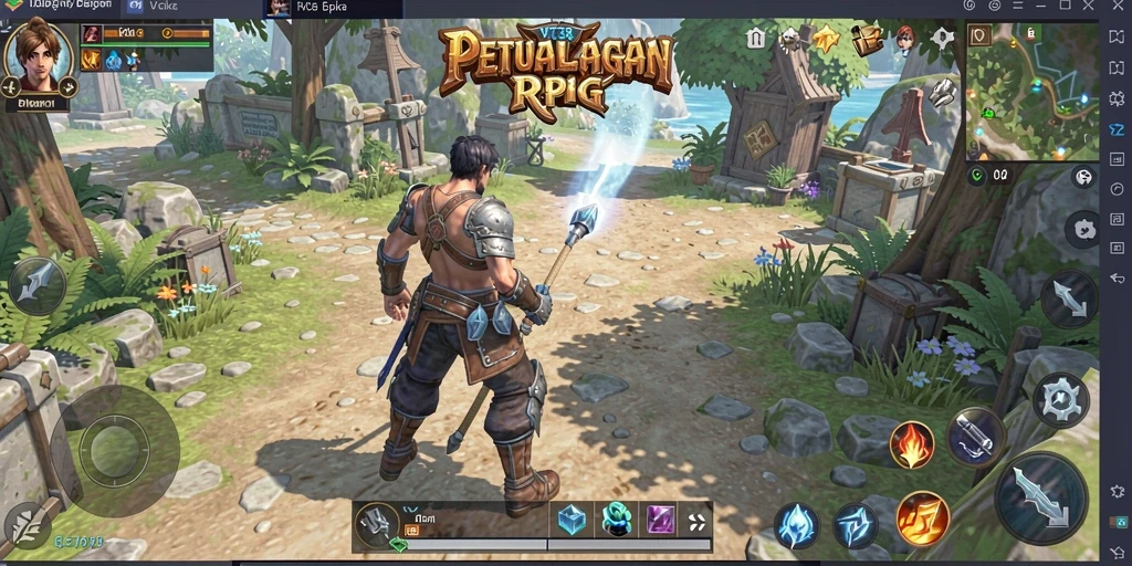 Gameplay RPG menawan dengan petualangan seru.