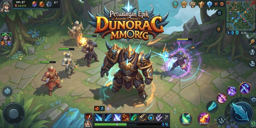 Tampilan gameplay mendebarkan dalam game MMORPG WG87.